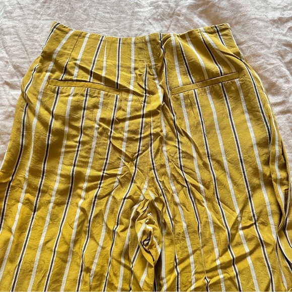 Zara Chartreuse Cropped Palazzo Pants size M - Picture 6 of 6